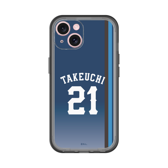 スリムプロテクションプレミアムケース［ 埼玉西武ライオンズ- #21 TAKEUCHI - ビジター ］