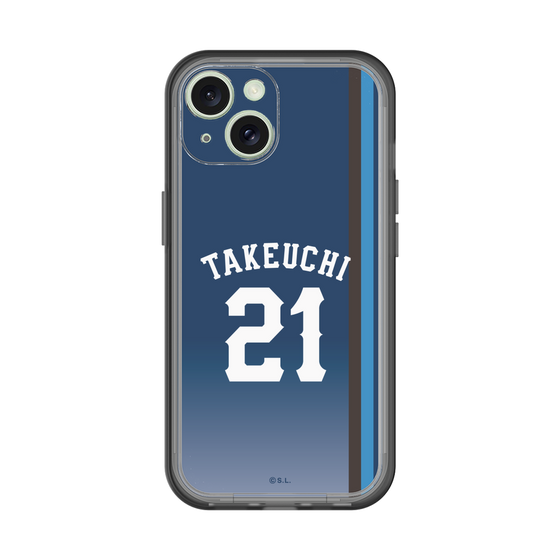 スリムプロテクションプレミアムケース［ 埼玉西武ライオンズ- #21 TAKEUCHI - ビジター ］