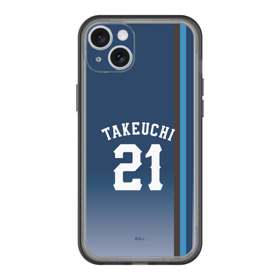スリムプロテクションプレミアムケース［ 埼玉西武ライオンズ- #21 TAKEUCHI - ビジター ］