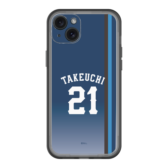 スリムプロテクションプレミアムケース［ 埼玉西武ライオンズ- #21 TAKEUCHI - ビジター ］