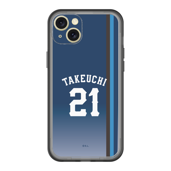 スリムプロテクションプレミアムケース［ 埼玉西武ライオンズ- #21 TAKEUCHI - ビジター ］
