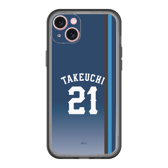 スリムプロテクションプレミアムケース［ 埼玉西武ライオンズ- #21 TAKEUCHI - ビジター ］