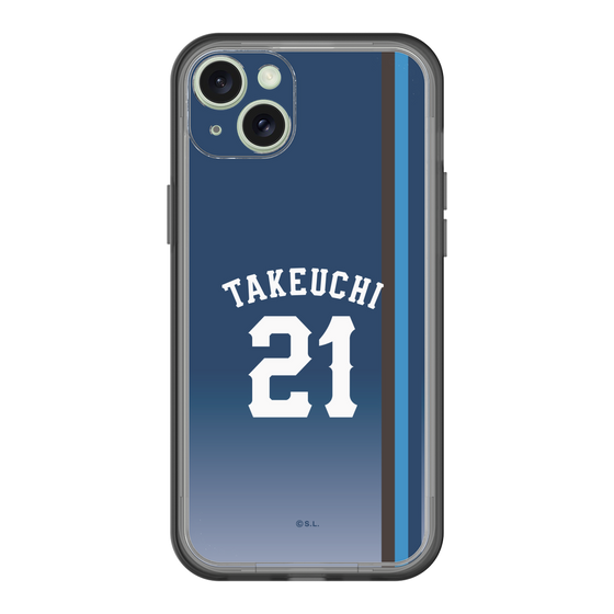 スリムプロテクションプレミアムケース［ 埼玉西武ライオンズ- #21 TAKEUCHI - ビジター ］