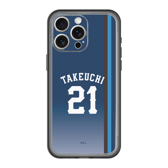 スリムプロテクションプレミアムケース［ 埼玉西武ライオンズ- #21 TAKEUCHI - ビジター ］
