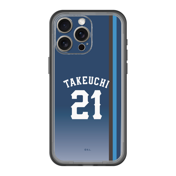 スリムプロテクションプレミアムケース［ 埼玉西武ライオンズ- #21 TAKEUCHI - ビジター ］