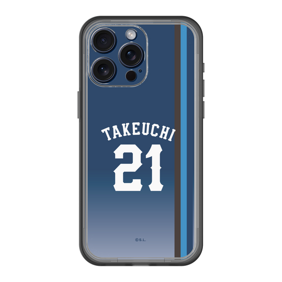 スリムプロテクションプレミアムケース［ 埼玉西武ライオンズ- #21 TAKEUCHI - ビジター ］