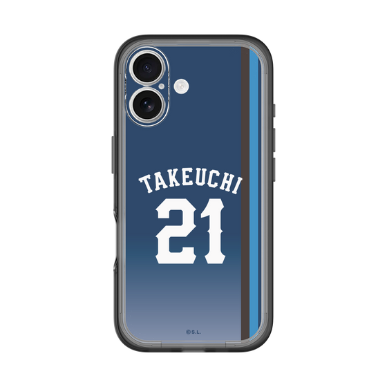 スリムプロテクションプレミアムケース［ 埼玉西武ライオンズ- #21 TAKEUCHI - ビジター ］