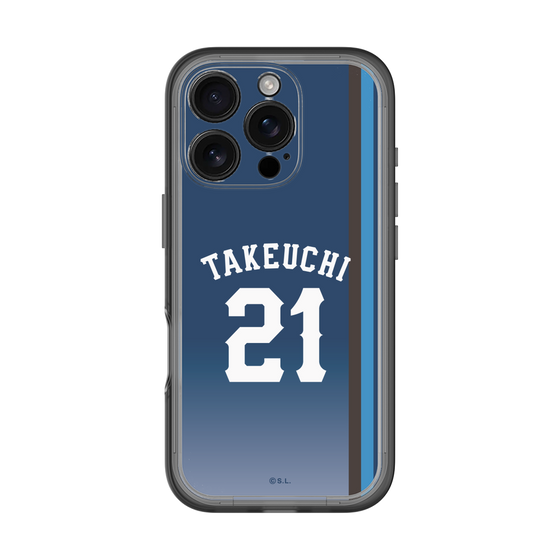 スリムプロテクションプレミアムケース［ 埼玉西武ライオンズ- #21 TAKEUCHI - ビジター ］