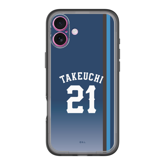 スリムプロテクションプレミアムケース［ 埼玉西武ライオンズ- #21 TAKEUCHI - ビジター ］