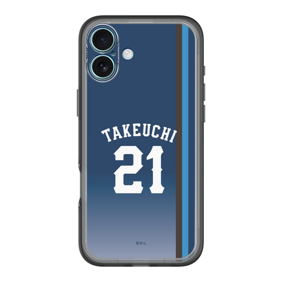 スリムプロテクションプレミアムケース［ 埼玉西武ライオンズ- #21 TAKEUCHI - ビジター ］