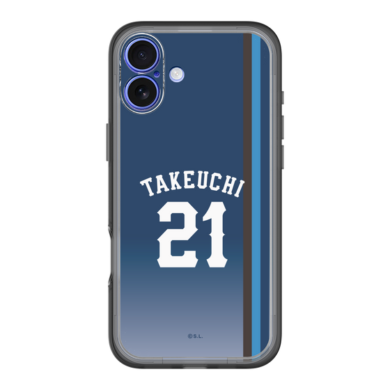 スリムプロテクションプレミアムケース［ 埼玉西武ライオンズ- #21 TAKEUCHI - ビジター ］