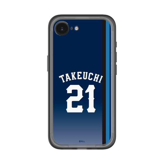 スリムプロテクションプレミアムケース［ 埼玉西武ライオンズ- #21 TAKEUCHI - ビジター ］
