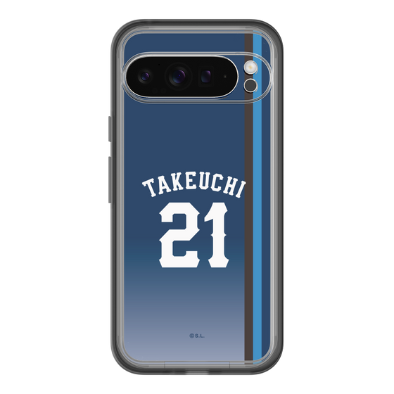 スリムプロテクションプレミアムケース［ 埼玉西武ライオンズ- #21 TAKEUCHI - ビジター ］
