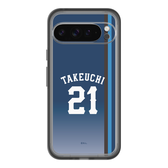 スリムプロテクションプレミアムケース［ 埼玉西武ライオンズ- #21 TAKEUCHI - ビジター ］