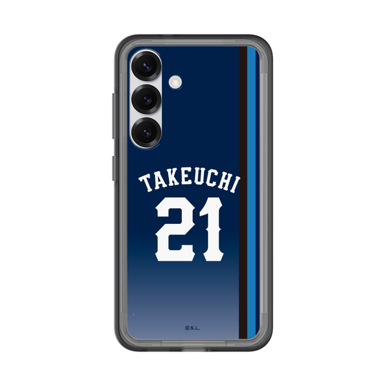 スリムプロテクションプレミアムケース［ 埼玉西武ライオンズ- #21 TAKEUCHI - ビジター ］