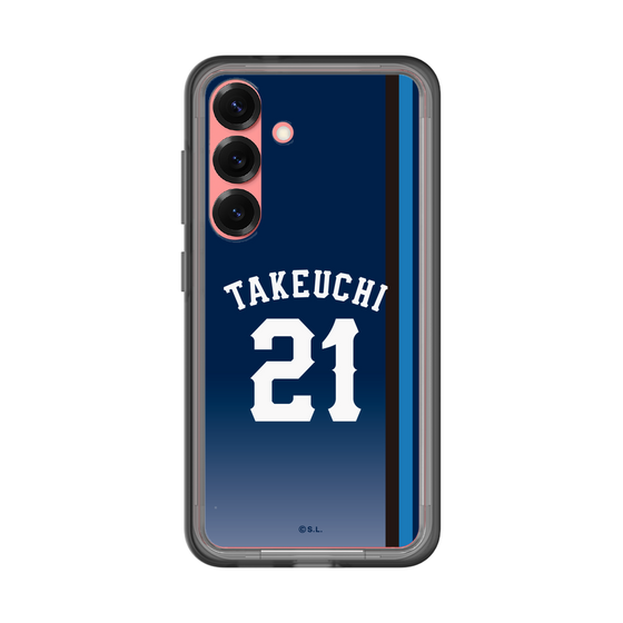 スリムプロテクションプレミアムケース［ 埼玉西武ライオンズ- #21 TAKEUCHI - ビジター ］