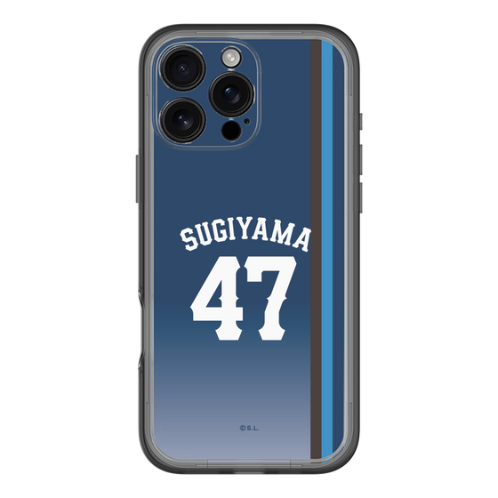 スリムプロテクションプレミアムケース［ 埼玉西武ライオンズ- #47 SUGIYAMA - ビジター ］