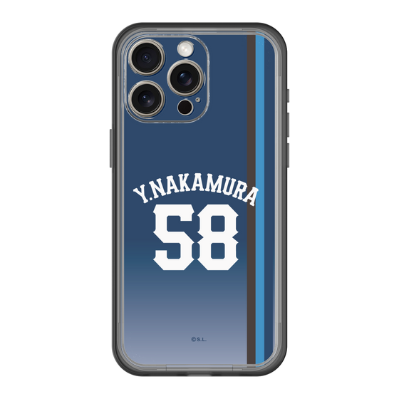 スリムプロテクションプレミアムケース［ 埼玉西武ライオンズ- #58 NAKAMURA - ビジター ］