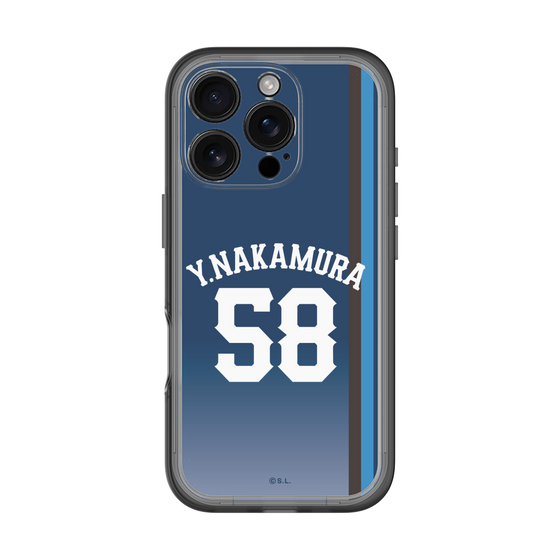 スリムプロテクションプレミアムケース［ 埼玉西武ライオンズ- #58 NAKAMURA - ビジター ］