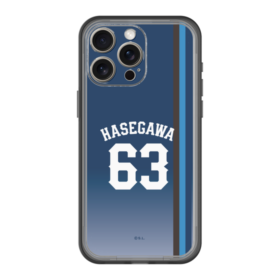 スリムプロテクションプレミアムケース［ 埼玉西武ライオンズ- #63 HASEGAWA - ビジター ］