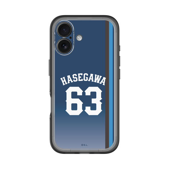 スリムプロテクションプレミアムケース［ 埼玉西武ライオンズ- #63 HASEGAWA - ビジター ］