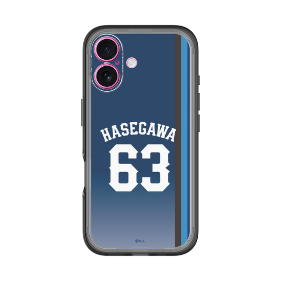 スリムプロテクションプレミアムケース［ 埼玉西武ライオンズ- #63 HASEGAWA - ビジター ］