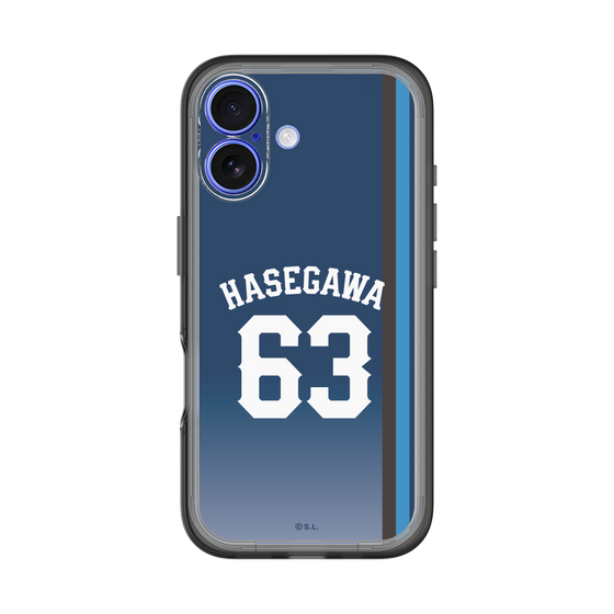 スリムプロテクションプレミアムケース［ 埼玉西武ライオンズ- #63 HASEGAWA - ビジター ］