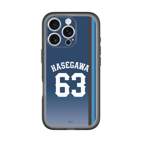 スリムプロテクションプレミアムケース［ 埼玉西武ライオンズ- #63 HASEGAWA - ビジター ］