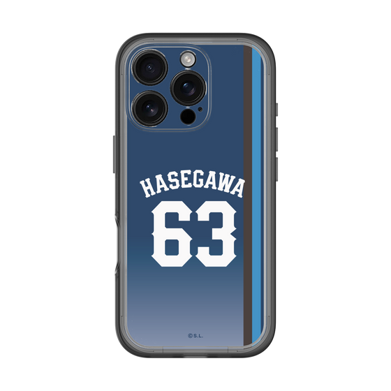 スリムプロテクションプレミアムケース［ 埼玉西武ライオンズ- #63 HASEGAWA - ビジター ］