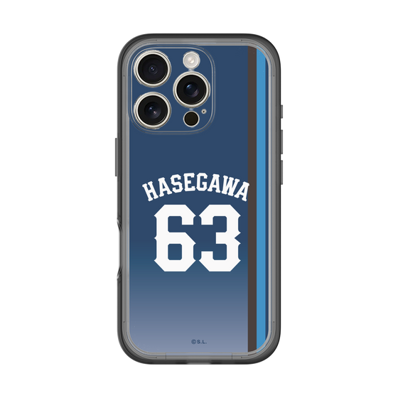 スリムプロテクションプレミアムケース［ 埼玉西武ライオンズ- #63 HASEGAWA - ビジター ］