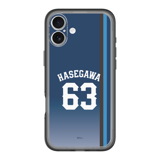 スリムプロテクションプレミアムケース［ 埼玉西武ライオンズ- #63 HASEGAWA - ビジター ］