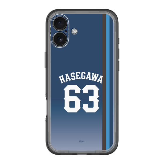 スリムプロテクションプレミアムケース［ 埼玉西武ライオンズ- #63 HASEGAWA - ビジター ］