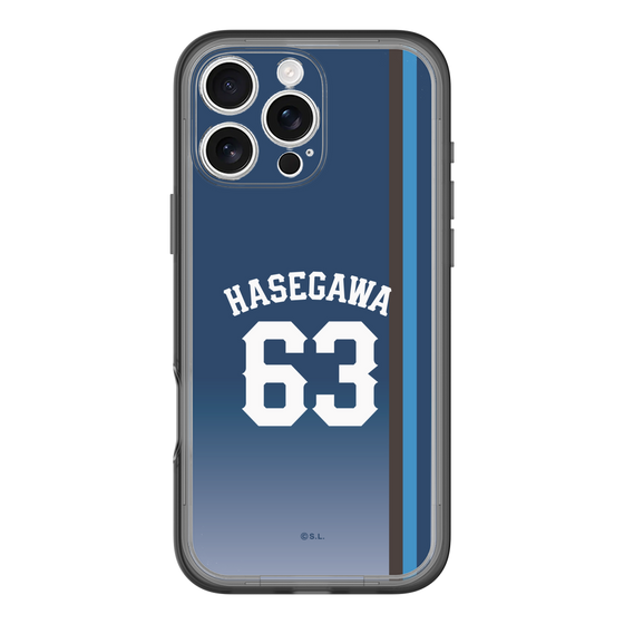 スリムプロテクションプレミアムケース［ 埼玉西武ライオンズ- #63 HASEGAWA - ビジター ］