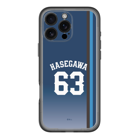 スリムプロテクションプレミアムケース［ 埼玉西武ライオンズ- #63 HASEGAWA - ビジター ］