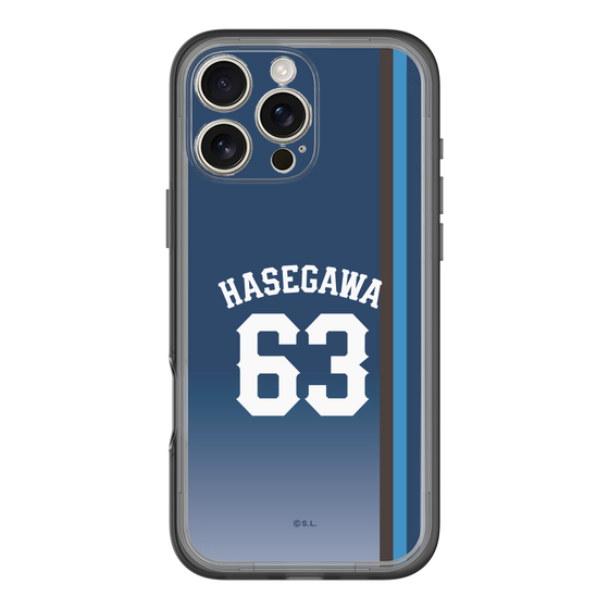 スリムプロテクションプレミアムケース［ 埼玉西武ライオンズ- #63 HASEGAWA - ビジター ］