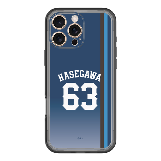 スリムプロテクションプレミアムケース［ 埼玉西武ライオンズ- #63 HASEGAWA - ビジター ］