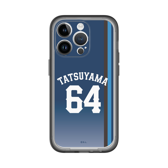 スリムプロテクションプレミアムケース［ 埼玉西武ライオンズ- #64 TATSUYAMA - ビジター ］