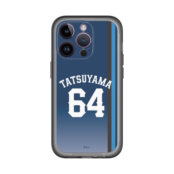 スリムプロテクションプレミアムケース［ 埼玉西武ライオンズ- #64 TATSUYAMA - ビジター ］