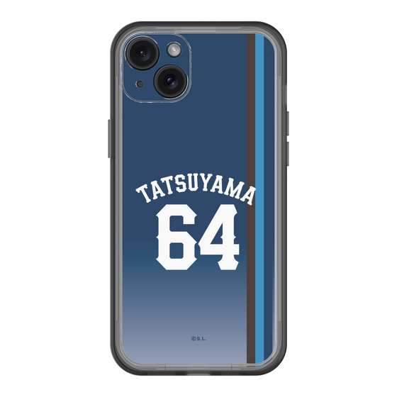 スリムプロテクションプレミアムケース［ 埼玉西武ライオンズ- #64 TATSUYAMA - ビジター ］