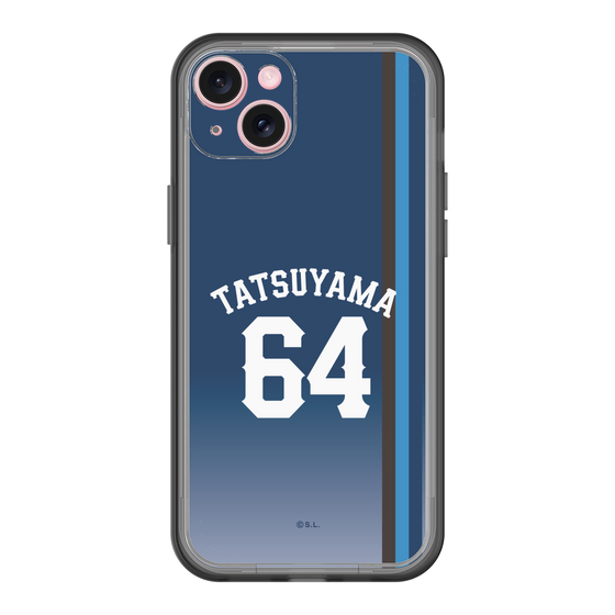 スリムプロテクションプレミアムケース［ 埼玉西武ライオンズ- #64 TATSUYAMA - ビジター ］