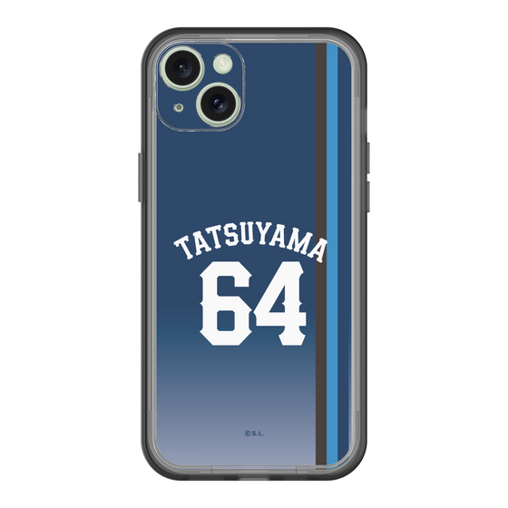 スリムプロテクションプレミアムケース［ 埼玉西武ライオンズ- #64 TATSUYAMA - ビジター ］