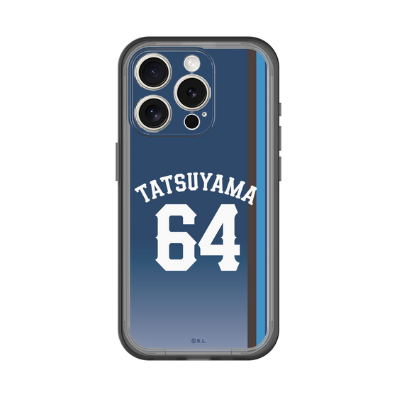 スリムプロテクションプレミアムケース［ 埼玉西武ライオンズ- #64 TATSUYAMA - ビジター ］