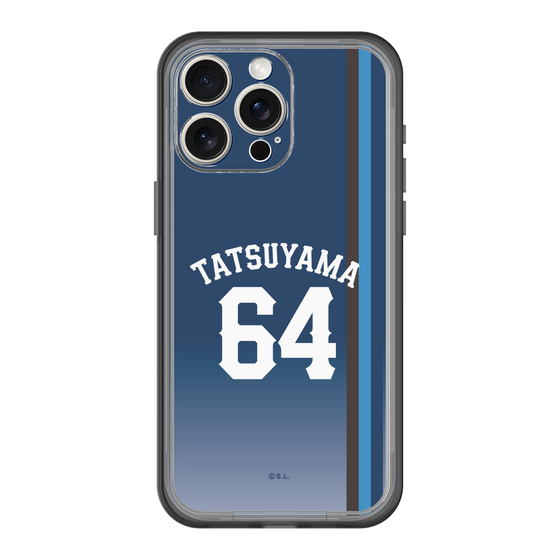 スリムプロテクションプレミアムケース［ 埼玉西武ライオンズ- #64 TATSUYAMA - ビジター ］