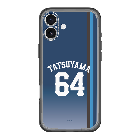 スリムプロテクションプレミアムケース［ 埼玉西武ライオンズ- #64 TATSUYAMA - ビジター ］