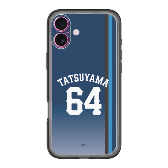 スリムプロテクションプレミアムケース［ 埼玉西武ライオンズ- #64 TATSUYAMA - ビジター ］