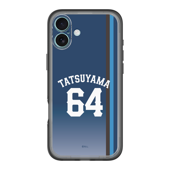 スリムプロテクションプレミアムケース［ 埼玉西武ライオンズ- #64 TATSUYAMA - ビジター ］