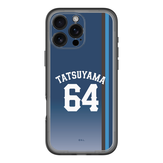 スリムプロテクションプレミアムケース［ 埼玉西武ライオンズ- #64 TATSUYAMA - ビジター ］