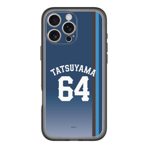 スリムプロテクションプレミアムケース［ 埼玉西武ライオンズ- #64 TATSUYAMA - ビジター ］
