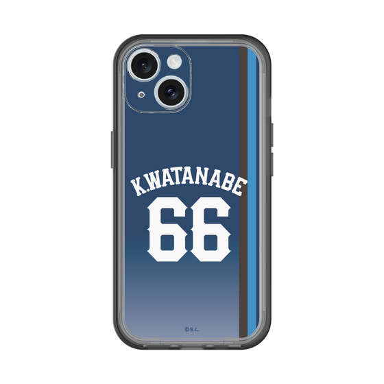 スリムプロテクションプレミアムケース［ 埼玉西武ライオンズ- #66 WATANABE - ビジター ］