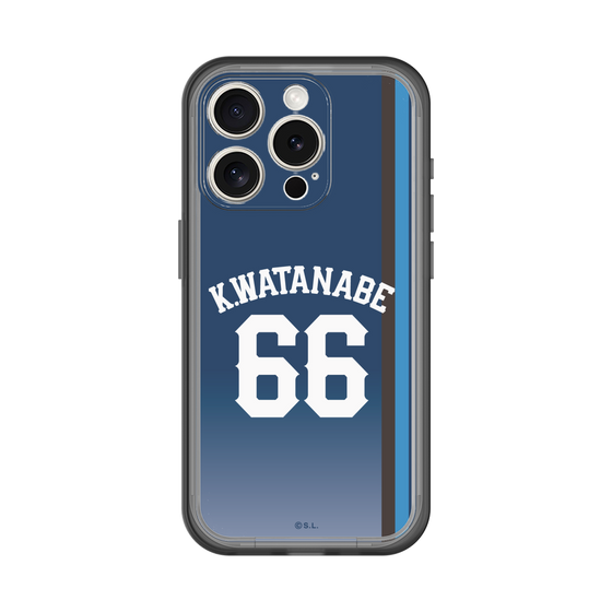 スリムプロテクションプレミアムケース［ 埼玉西武ライオンズ- #66 WATANABE - ビジター ］